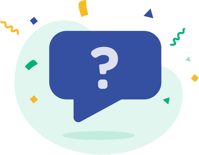 illustration of a question mark in a speech bubble